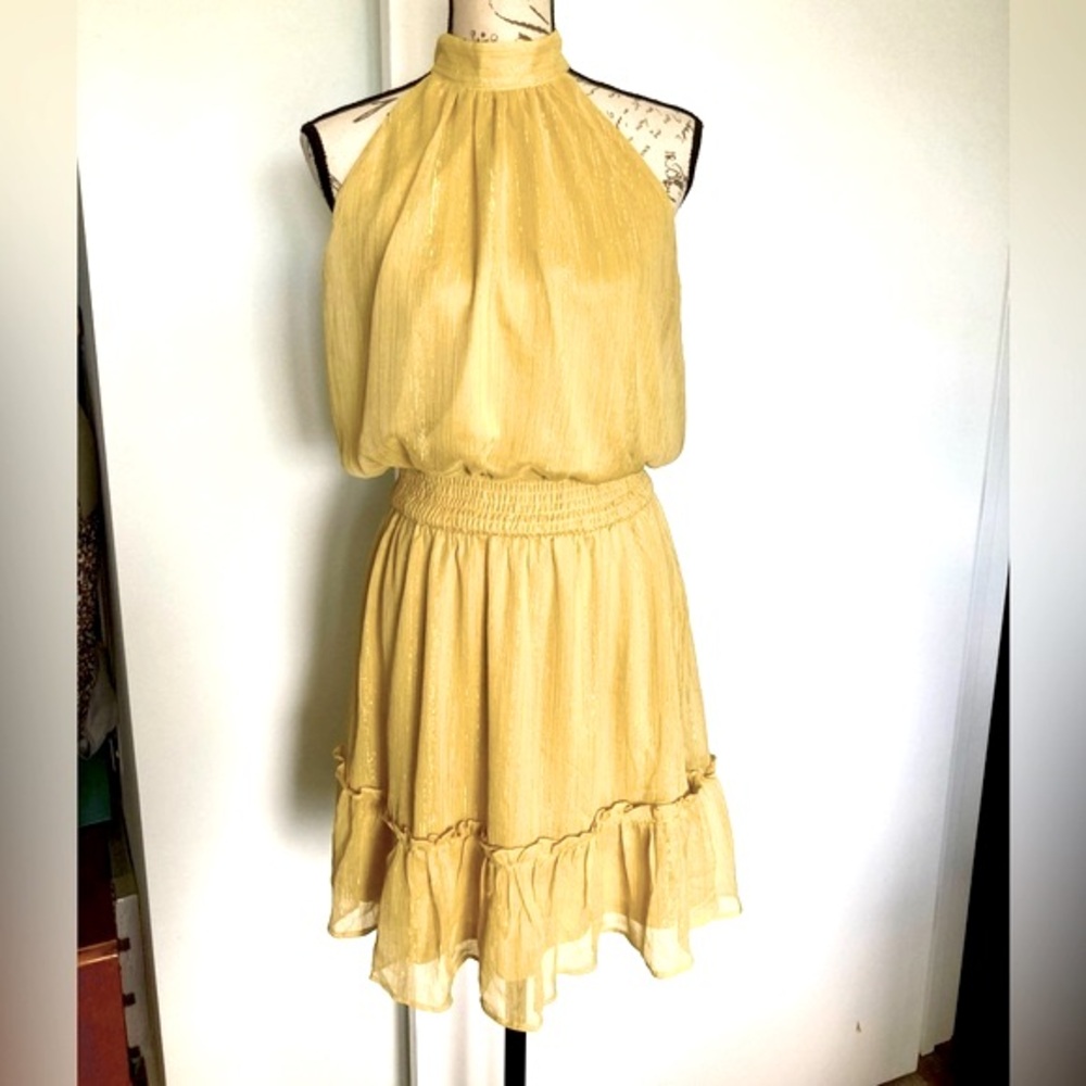 NWT Sweet Lemon gold dress